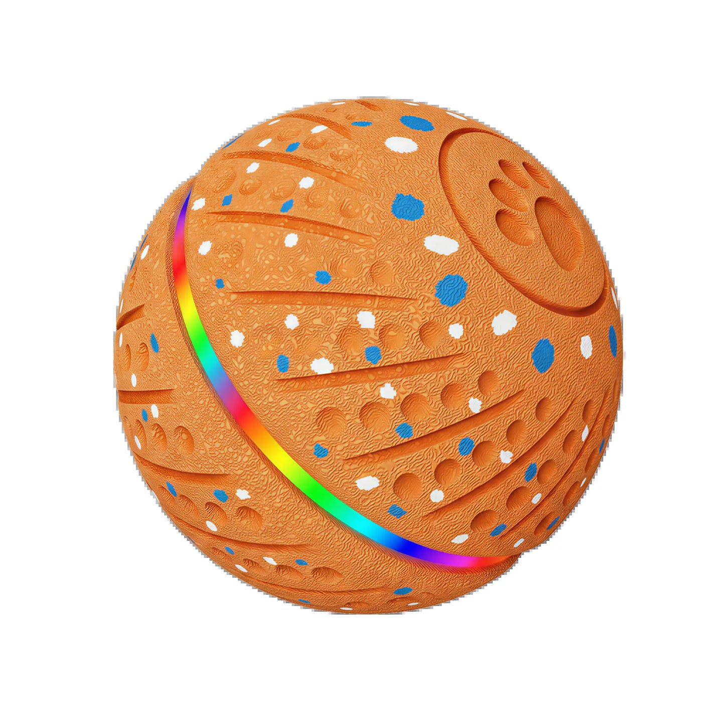 Automated Interactive Dog Ball Toy for Small to Medium Breeds, LED Illuminated, USB Rechargeable Fetch Toy for Indoor and Outdoor Activities