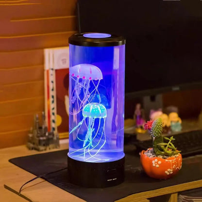 Fluorescent Realistic Jellyfish Set of 3 - Decorative Ornaments for Aquariums, Ideal for LED Fish Tank Night Light and Aquarium Supplies