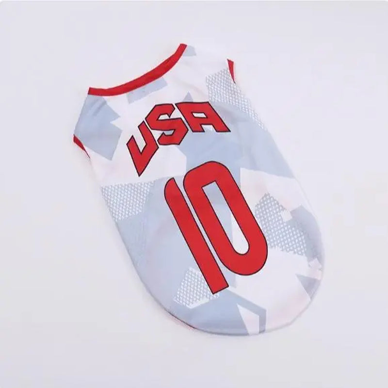 Pet Soccer Jersey - Stylish Game Day Apparel for Small and Medium Dogs and Cats