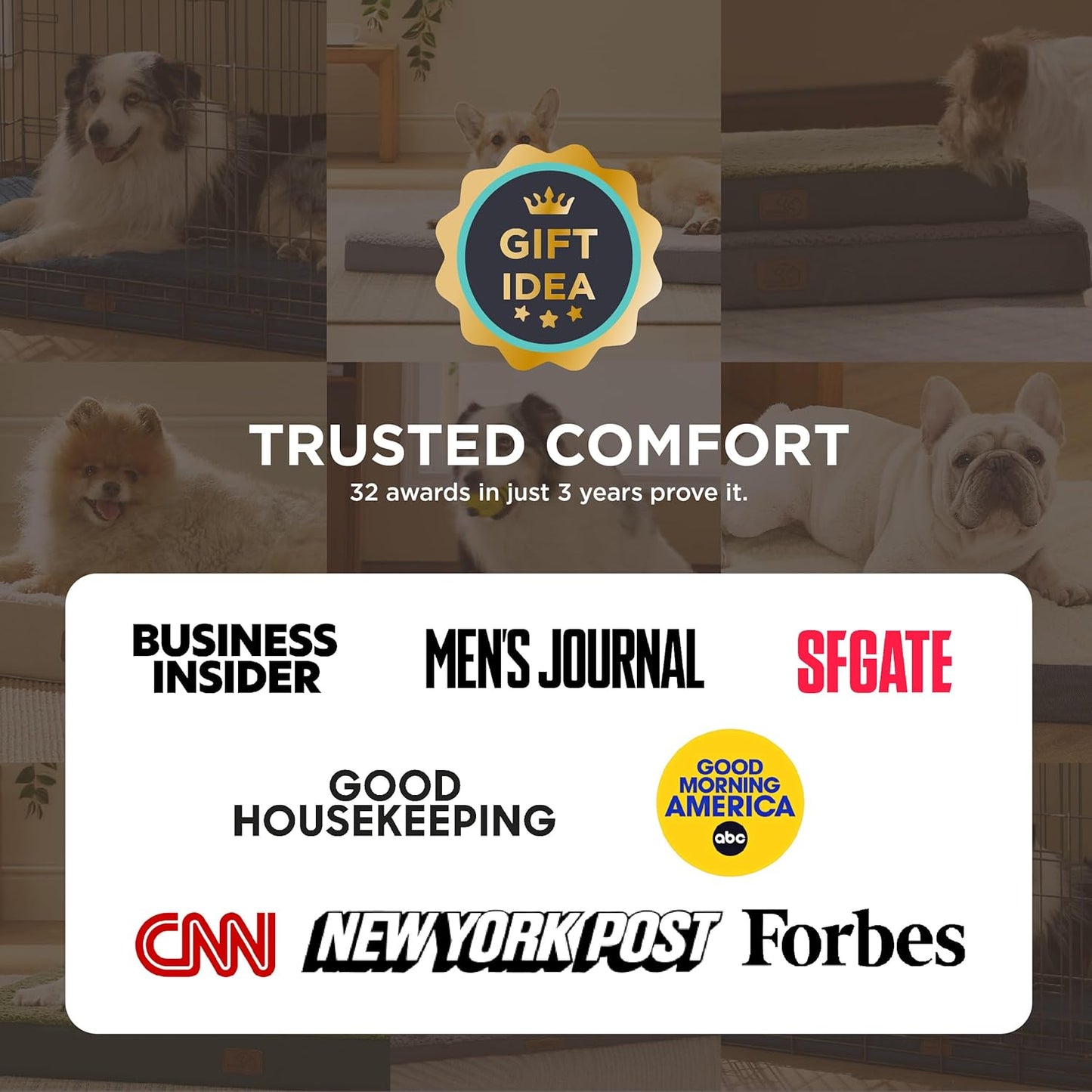 Bedsure Extra Large Dog Bed - Comfortable Flat Design with Removable Washable Cover, Orthopedic Egg Crate Foam, Ideal for Pets up to 100 lbs