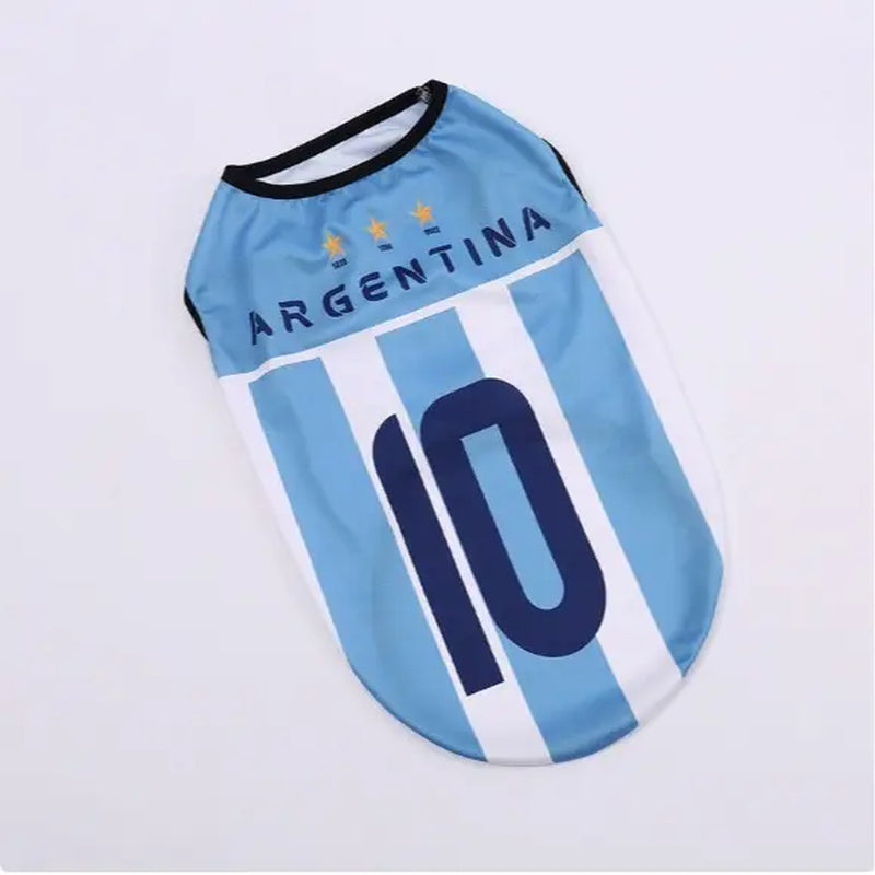 Pet Soccer Jersey - Stylish Game Day Apparel for Small and Medium Dogs and Cats