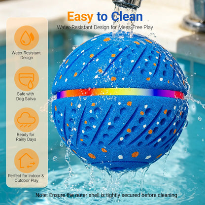 Automated Interactive Dog Ball Toy for Small to Medium Breeds, LED Illuminated, USB Rechargeable Fetch Toy for Indoor and Outdoor Activities