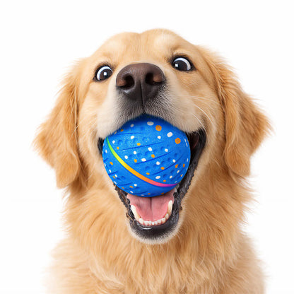 Automated Interactive Dog Ball Toy for Small to Medium Breeds, LED Illuminated, USB Rechargeable Fetch Toy for Indoor and Outdoor Activities
