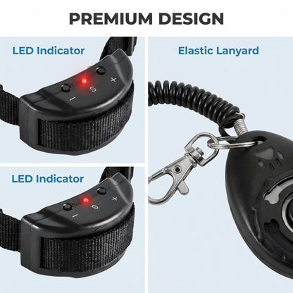 2-in-1 Dog Bark Collar Training System: Gentle Remote-Controlled No-Barking Solution for Home, Neighborhood, and Public Park Pet Management