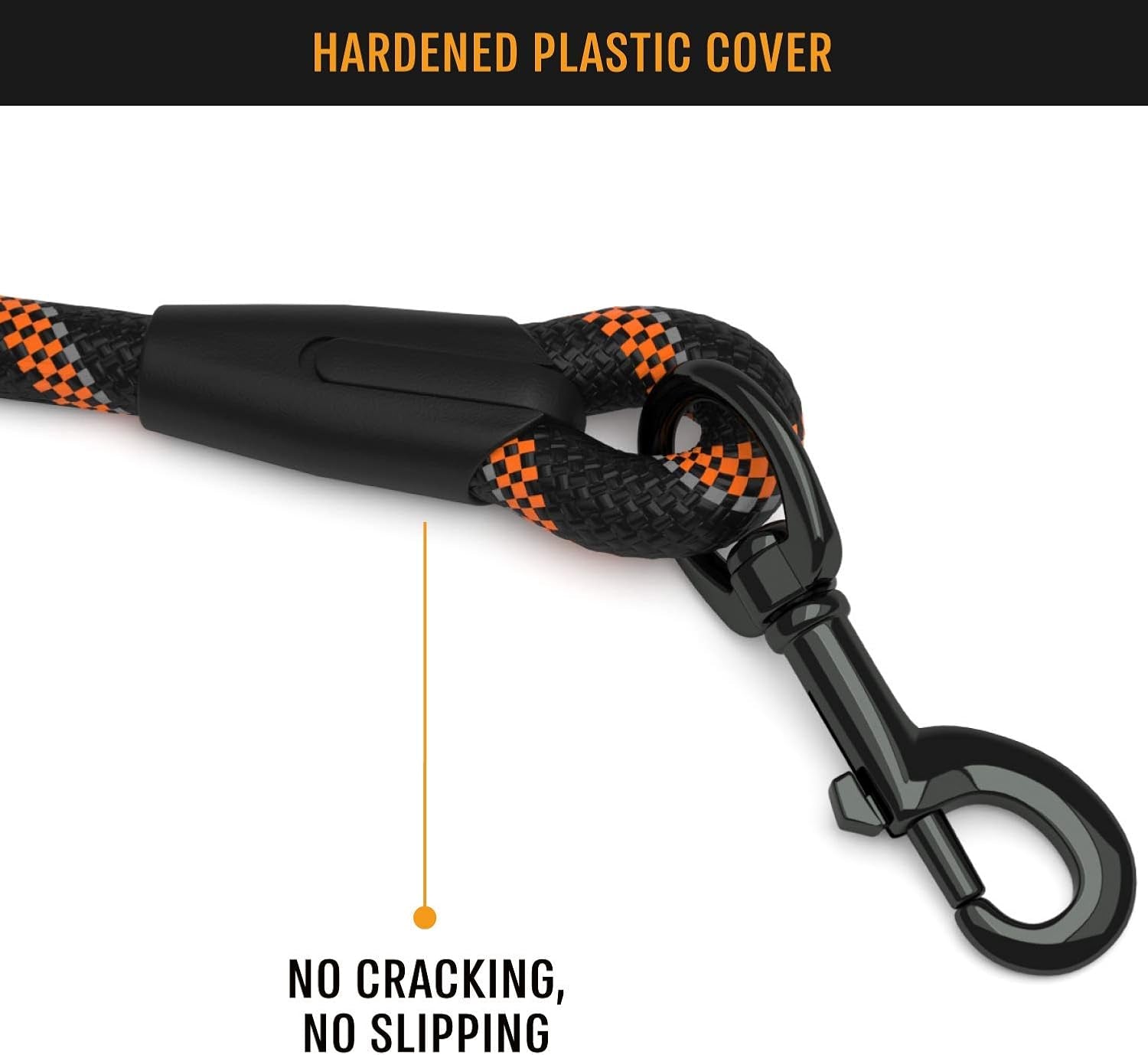 Durable Dog Rope Leash with Ergonomic Padded Handle and Reflective Threads, Suitable for Small, Medium, and Large Dogs - Ideal for Training, Running, and Walking