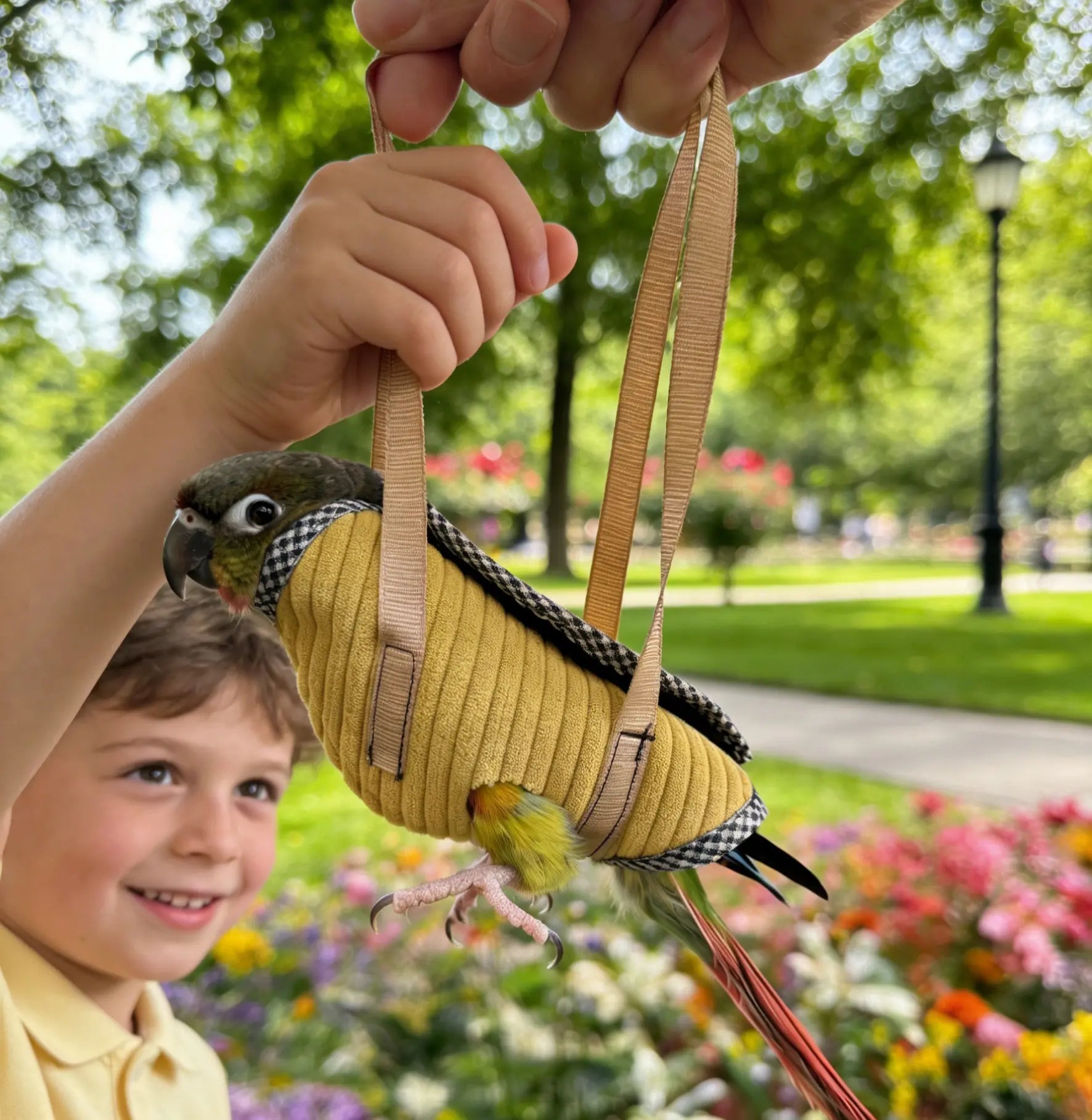 Parrot External Handbag Parrot Handle Bag Bird-Walking Gadget Parrot Nail Clipper Fixation Anti-Flying Parrot Outdoor Bag