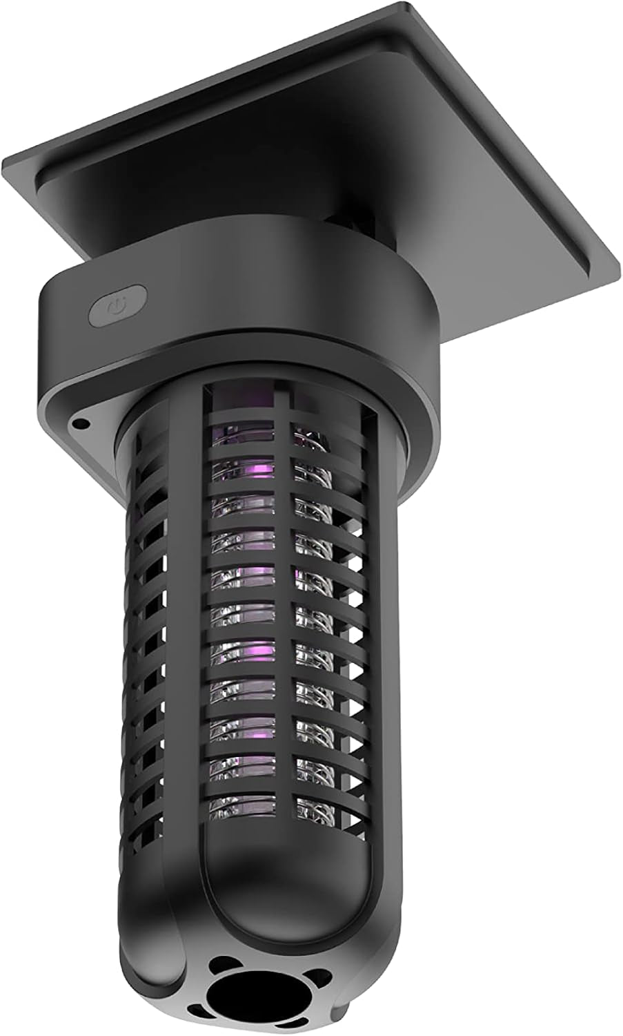 Outdoor Solar-Powered Waterproof Bug Zapper with UV LED Light, Adjustable Solar Panel, and USB Charging